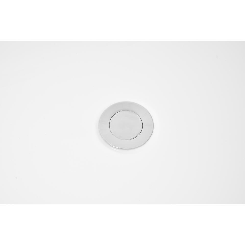 72 inch soaking double slipper bathtub in glossy white. Picture 11