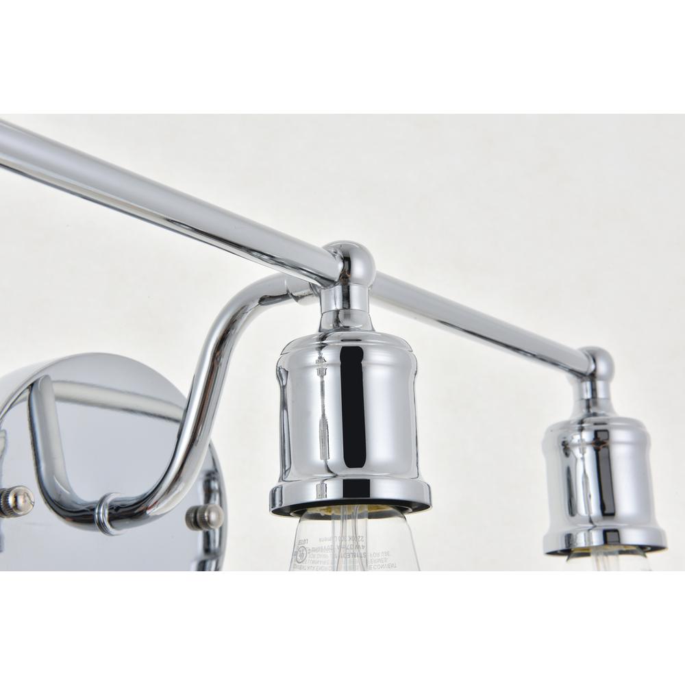 Serif 3 light chrome Wall Sconce. Picture 10