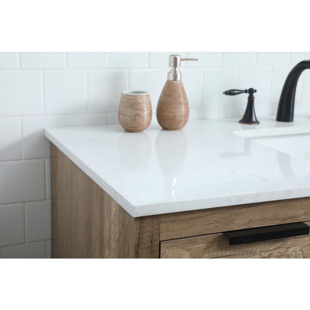 48 Inch SIngle Bathroom Vanity In Natural Oak. Picture 5