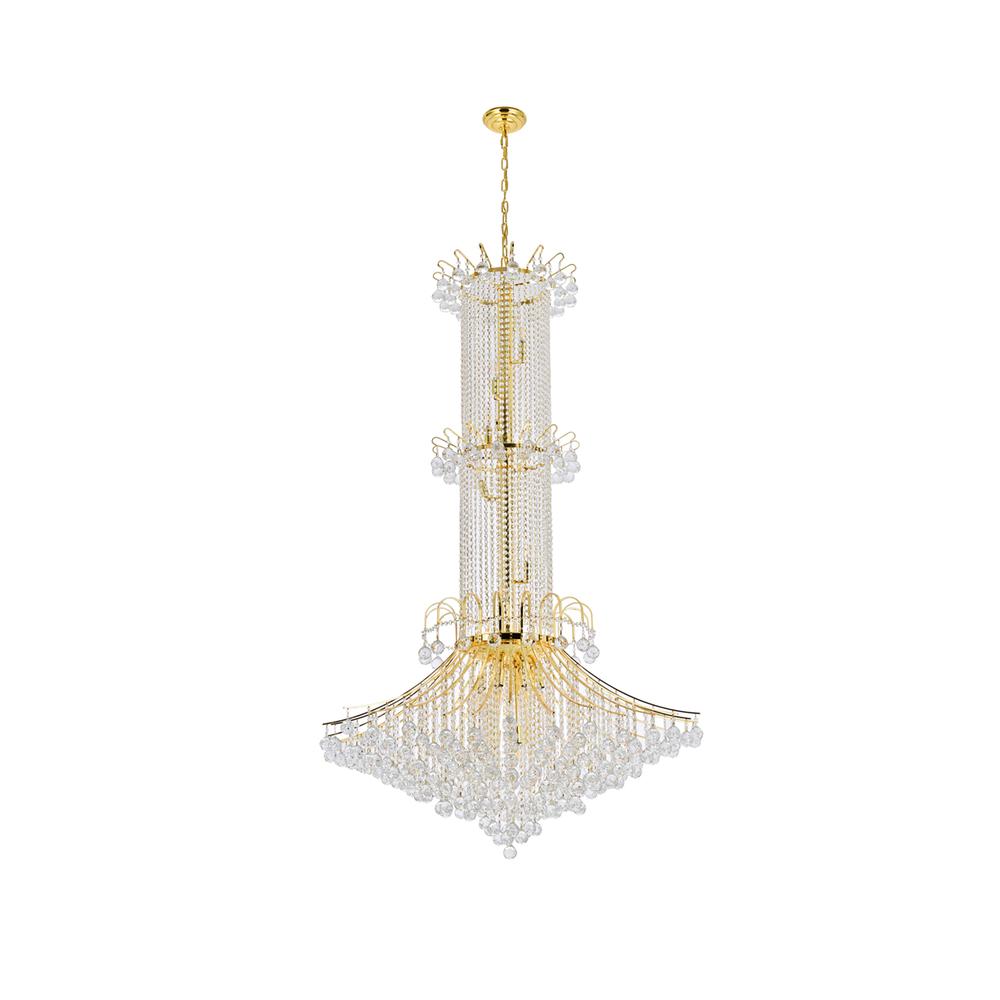 Toureg 20 light Gold Chandelier Clear Royal Cut Crystal. Picture 6