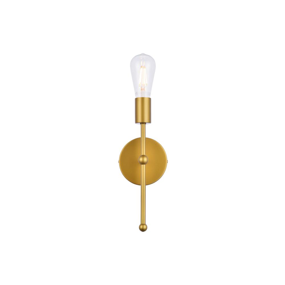 Keely 1 light brass wall sconce. Picture 1