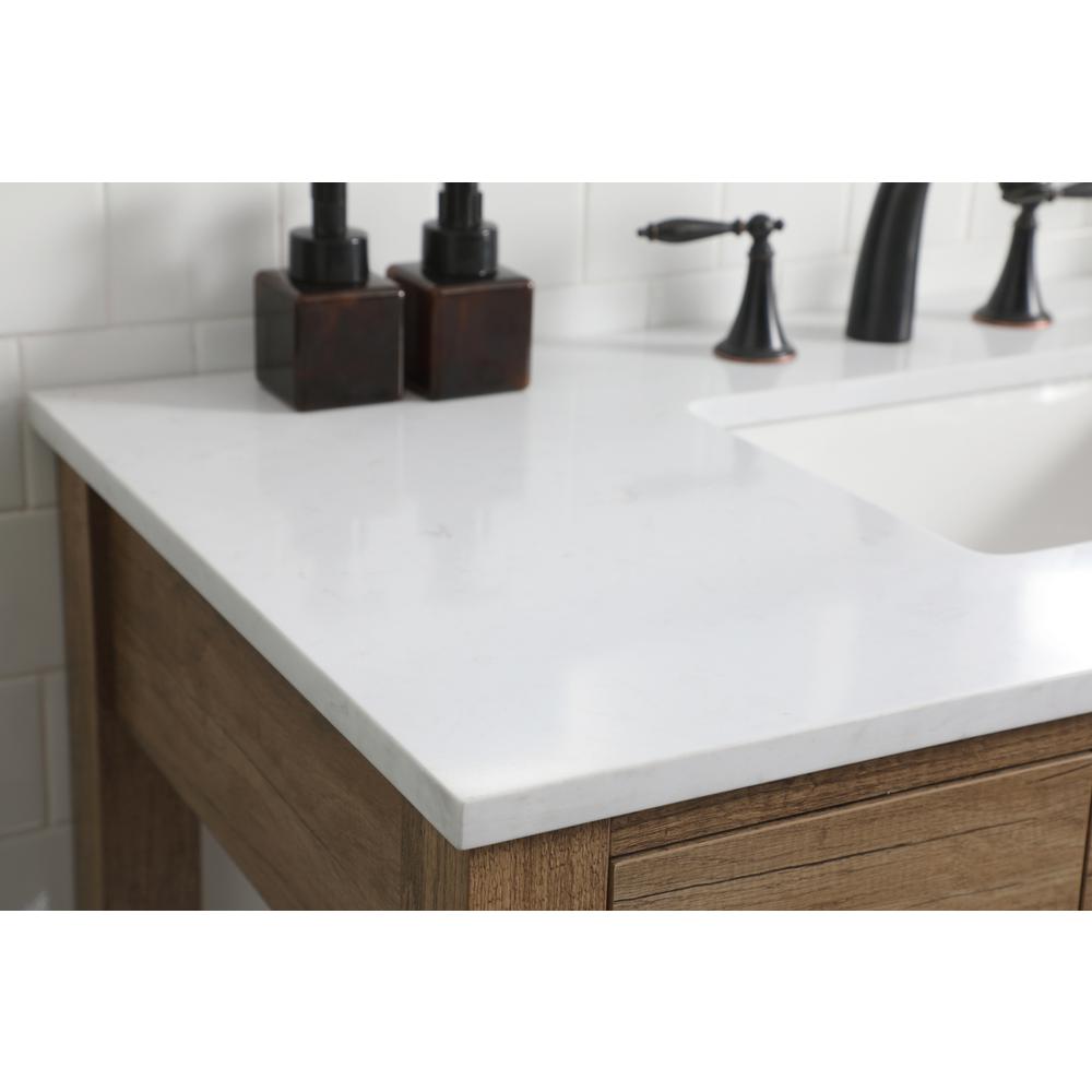 42 Inch ADA Compliant Bathroom Vanity In Natural Oak. Picture 5