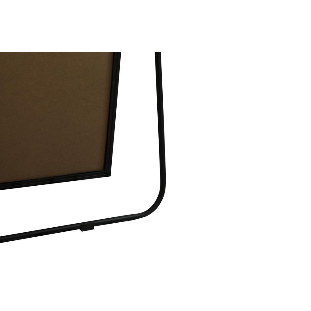 Metal Frame Arch Full Length Mirror 35x66 Inch in Black. Picture 9