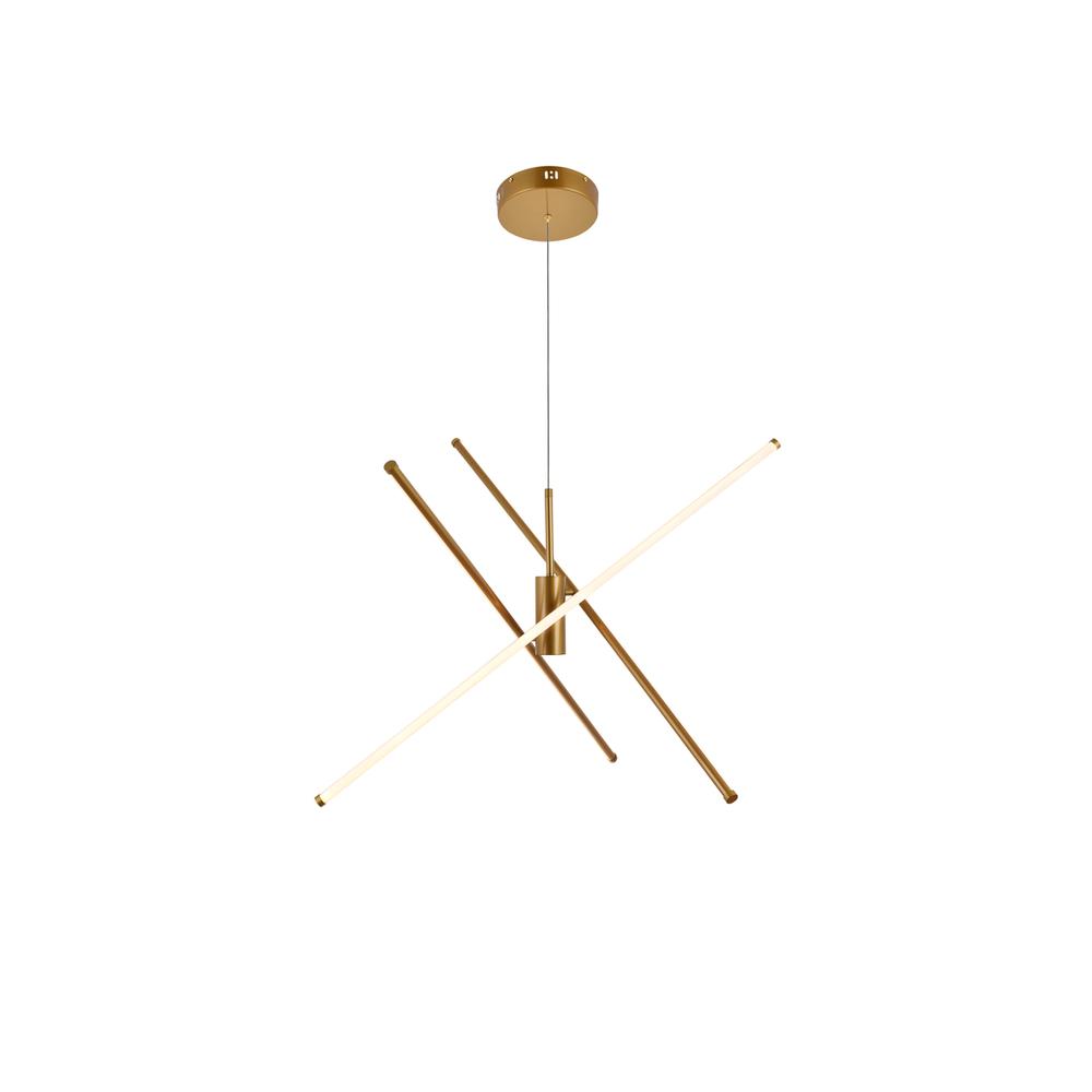 Sonya 3 Light Gold Pendant. Picture 1