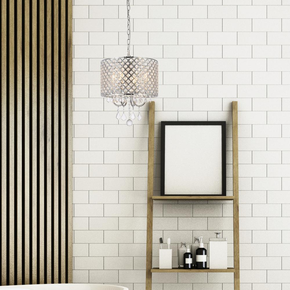 Elise 14 inch pendant in chrome. Picture 9