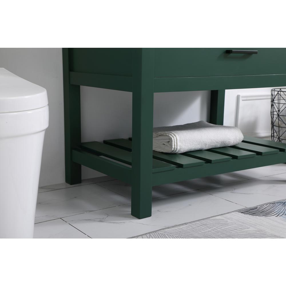 36 inch Single bathroom vanity in green. Picture 6