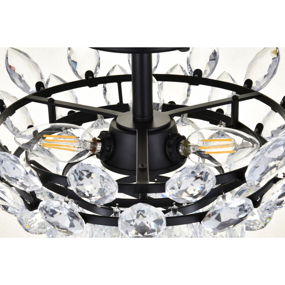 Emilia 14 inch flush mount in black. Picture 5
