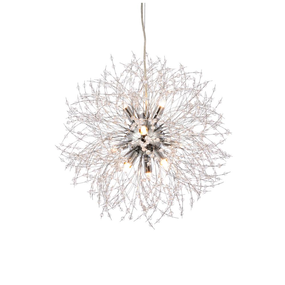 Solace 9 lights Chrome pendant. Picture 2