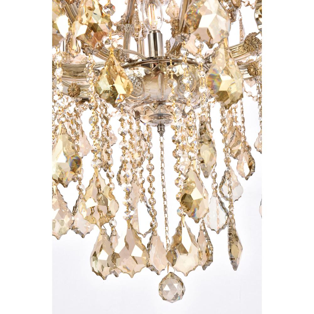 Maria Theresa 37 light Golden Teak Chandelier Golden Teak. Picture 3