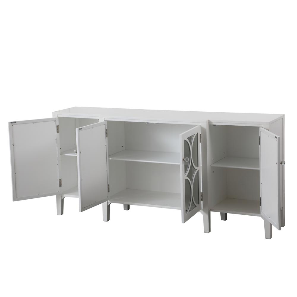 72 inch mirrored credenza in White. Picture 7
