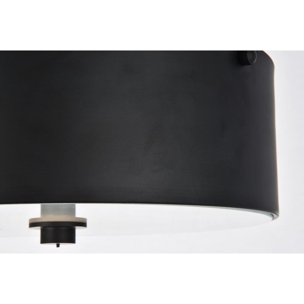 Hazen 2 light 12 inch Flat Black flush mount. Picture 5