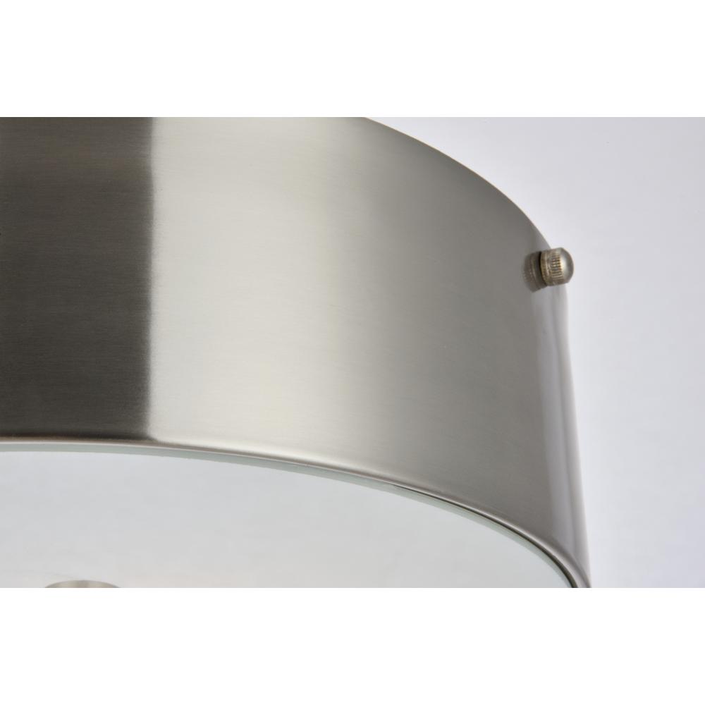 Hazen 2 light 12 inch Burnished Nickel flush mount. Picture 5