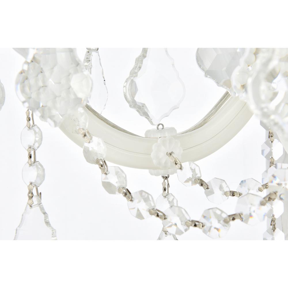 Maria Theresa 3 light white Wall Sconce Clear Royal Cut Crystal. Picture 5