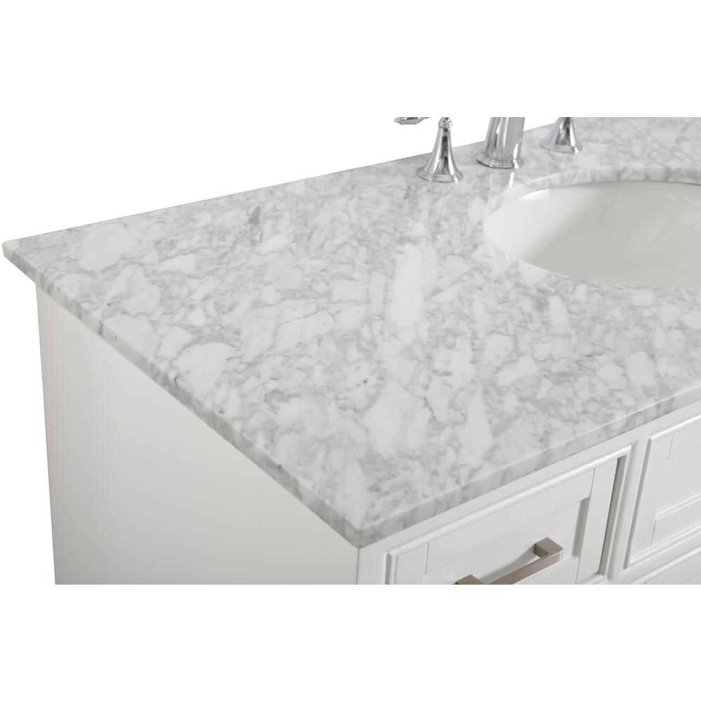 48 In. Single Bathroom Vanity Set In White. Picture 8