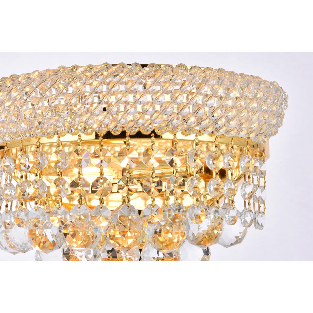 Primo 2 light Gold Wall Sconce Clear Royal Cut Crystal. Picture 3