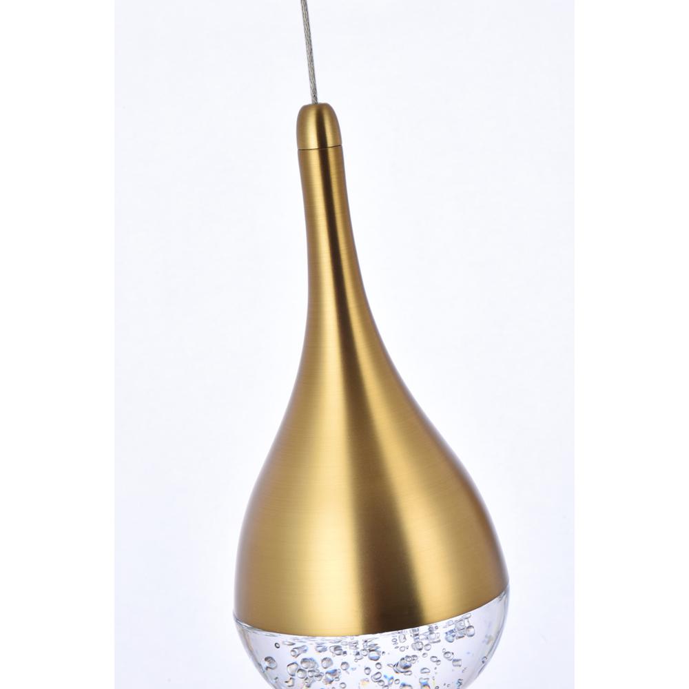 Amherst 24 inch LED pendant in satin gold. Picture 5