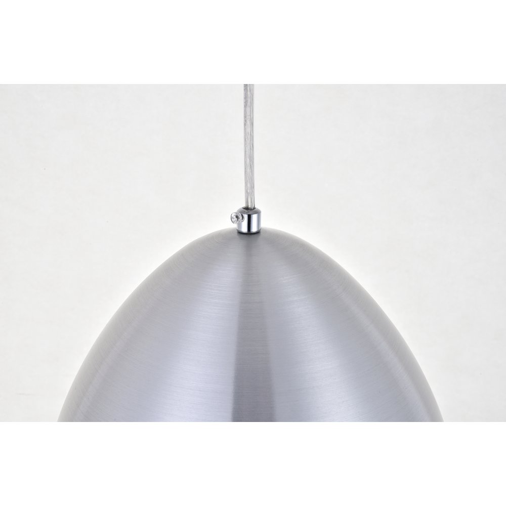 Circa 1 Light Burnished Nickel Pendant. Picture 5