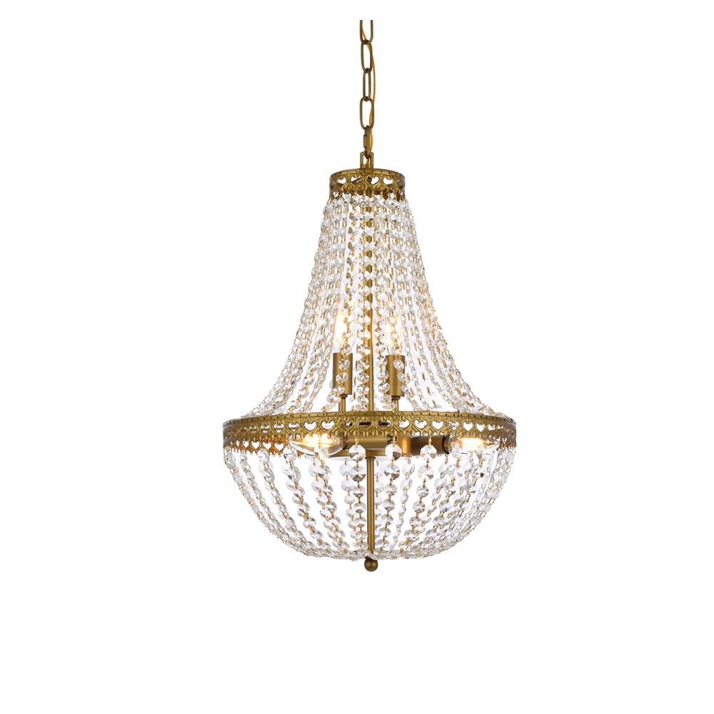 Valeria 14 inch pendant in brass. Picture 2