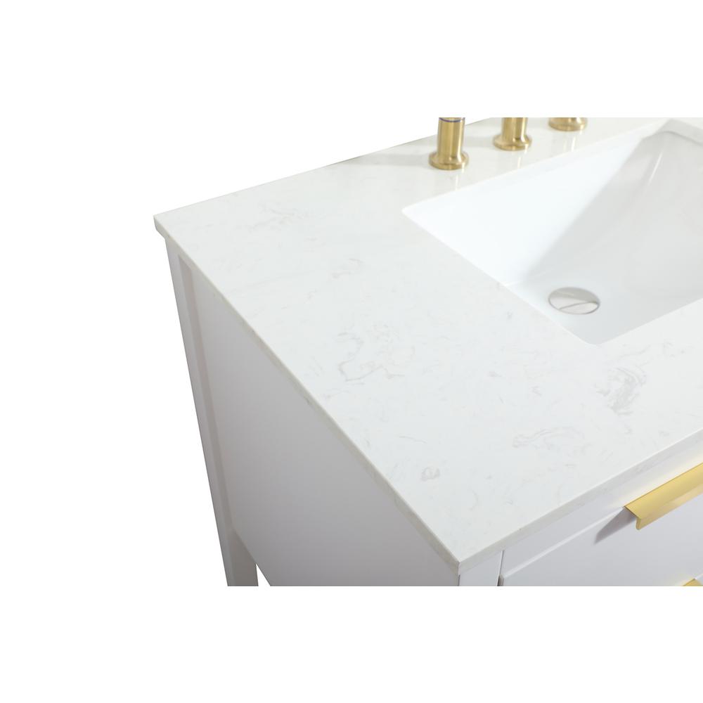 36 inch Single bathroom vanity in white. Picture 11