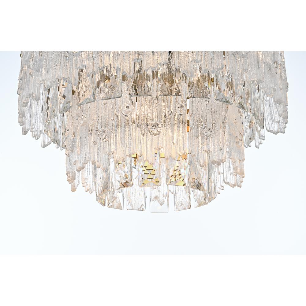 Emilia 15 inch Flush Mount Light  in Satin Gold. Picture 3