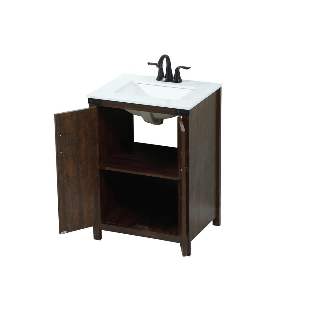 24 inch Single bathroom vanity in expresso. Picture 9