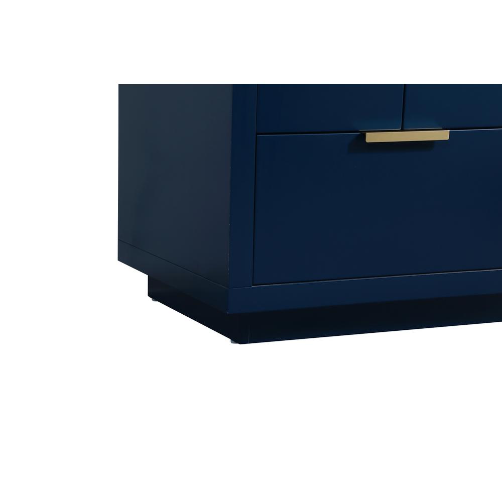 24 inch Single bathroom vanity in blue. Picture 13