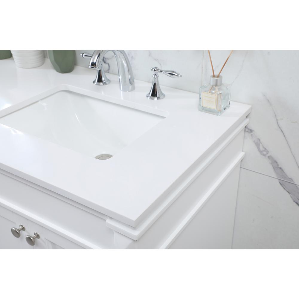 60 inch double bathroom vanity in white. Picture 5