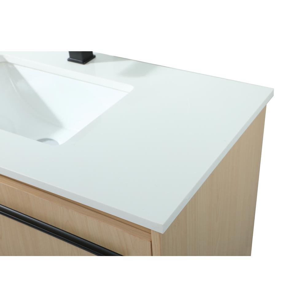 36 inch Single bathroom vanity in maple. Picture 11