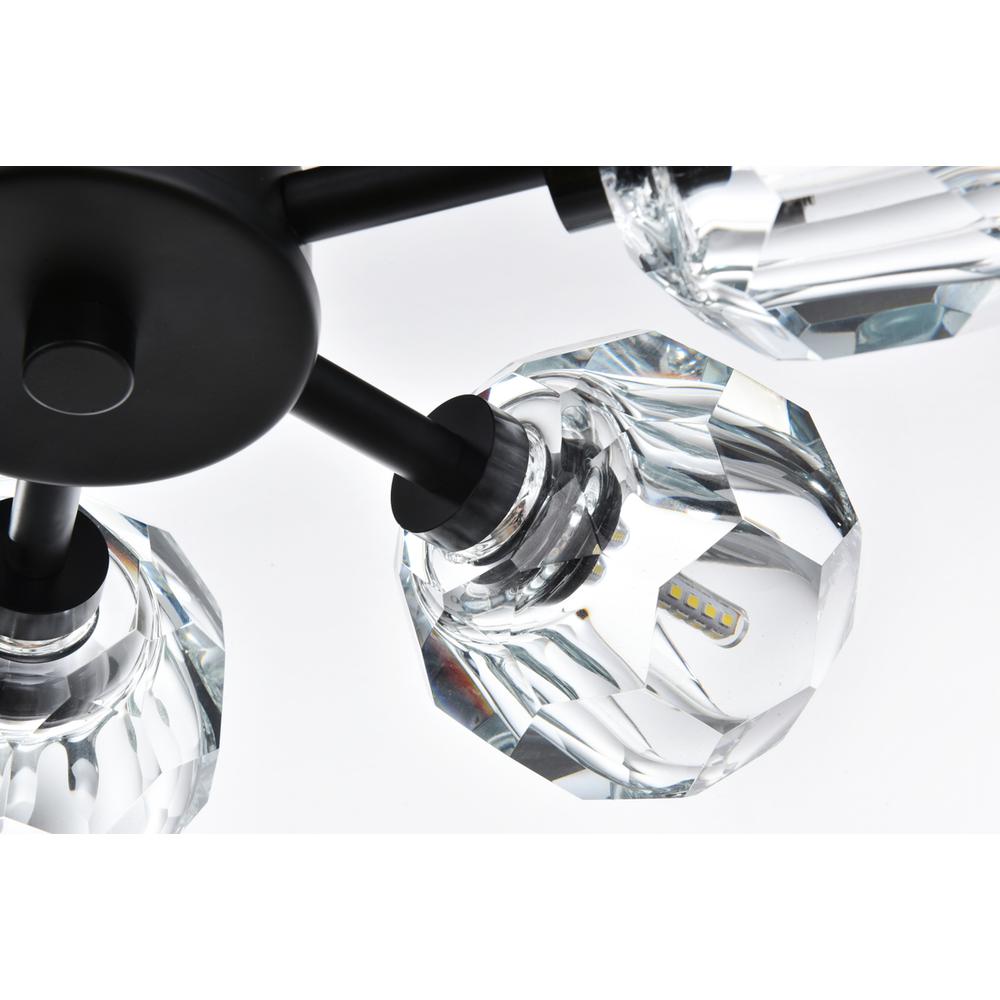 Eren 14 inch Flush Mount in Black. Picture 4