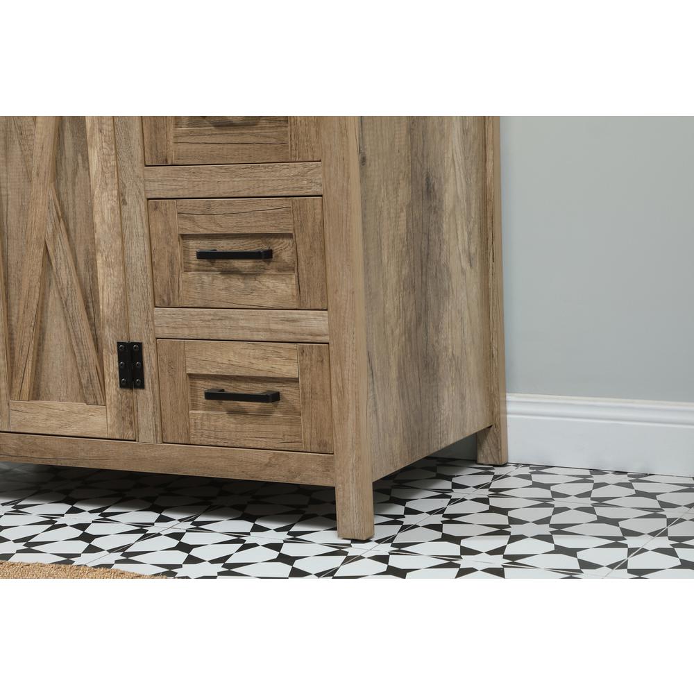 36 inch Single bathroom vanity in natural oak with backsplash. Picture 6