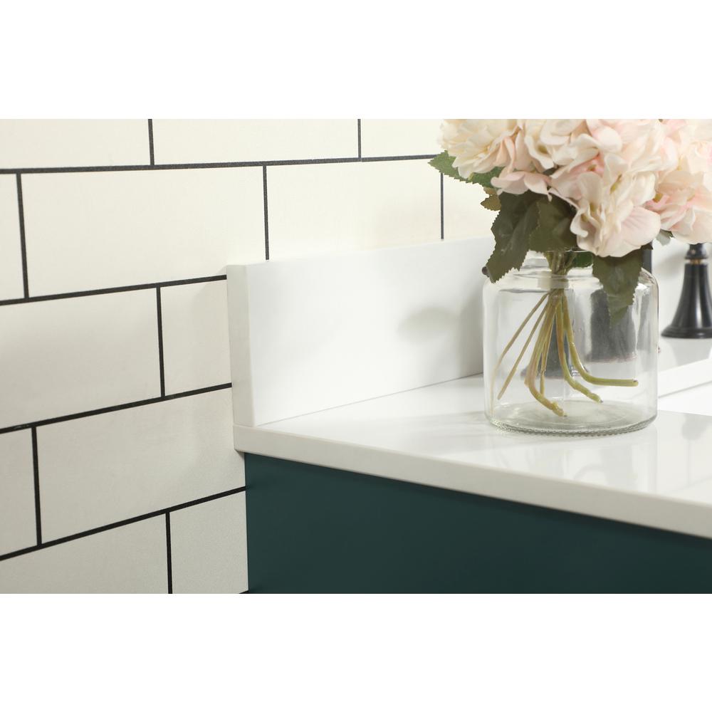30 inch Single bathroom vanity in green with backsplash. Picture 5