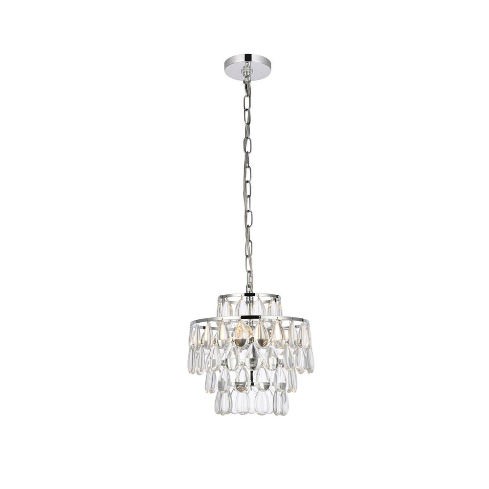 Mila 12 inch pendant in chrome. Picture 1