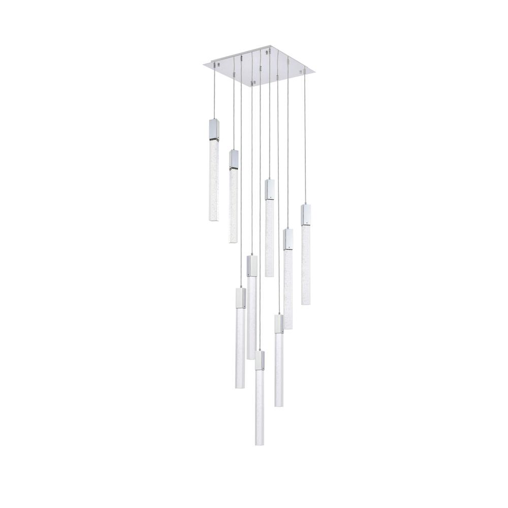 Weston 9 lights pendant in chrome. Picture 6