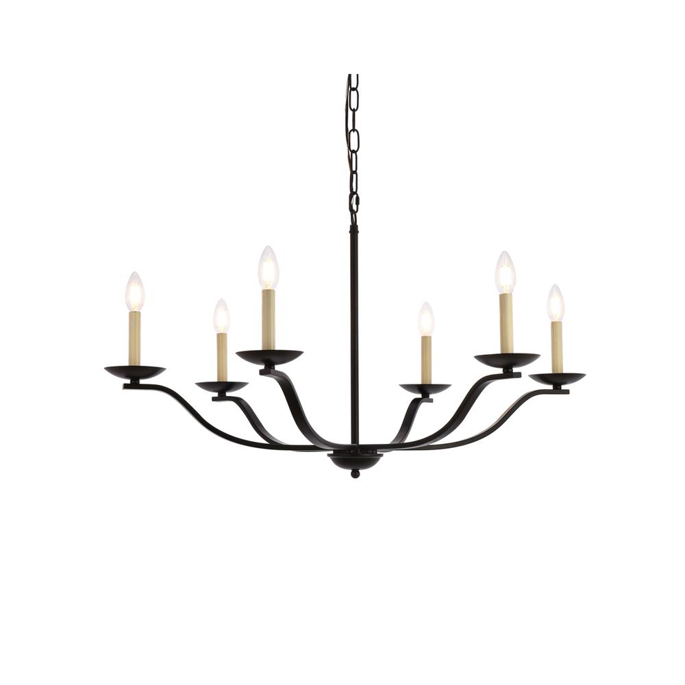 Trey 36 inch pendant in black. Picture 2