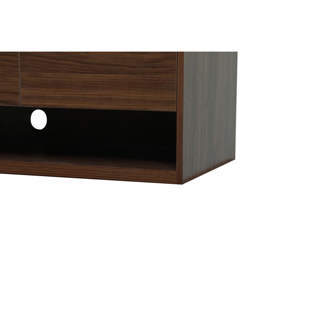 48 inch Single bathroom vanity in walnut with backsplash. Picture 13