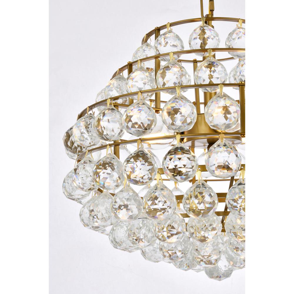 Savannah 16 inch pendant in brass. Picture 4