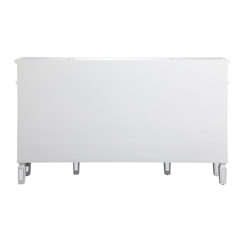 60 inch mirrored credenza in antique white. Picture 10