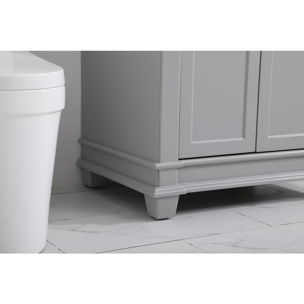 30 inch Single Bathroom Vanity set in Grey. Picture 6