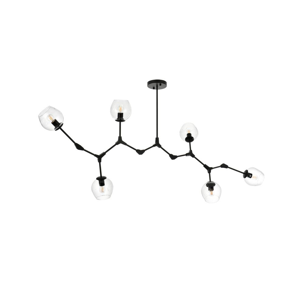 Cavoli 70 inch Chandelier in Black. Picture 7