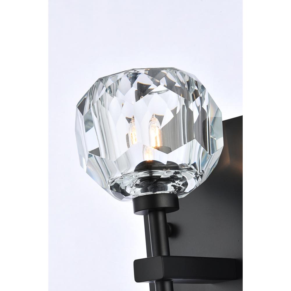 Graham 1 Light Wall Sconce in Black. Picture 3