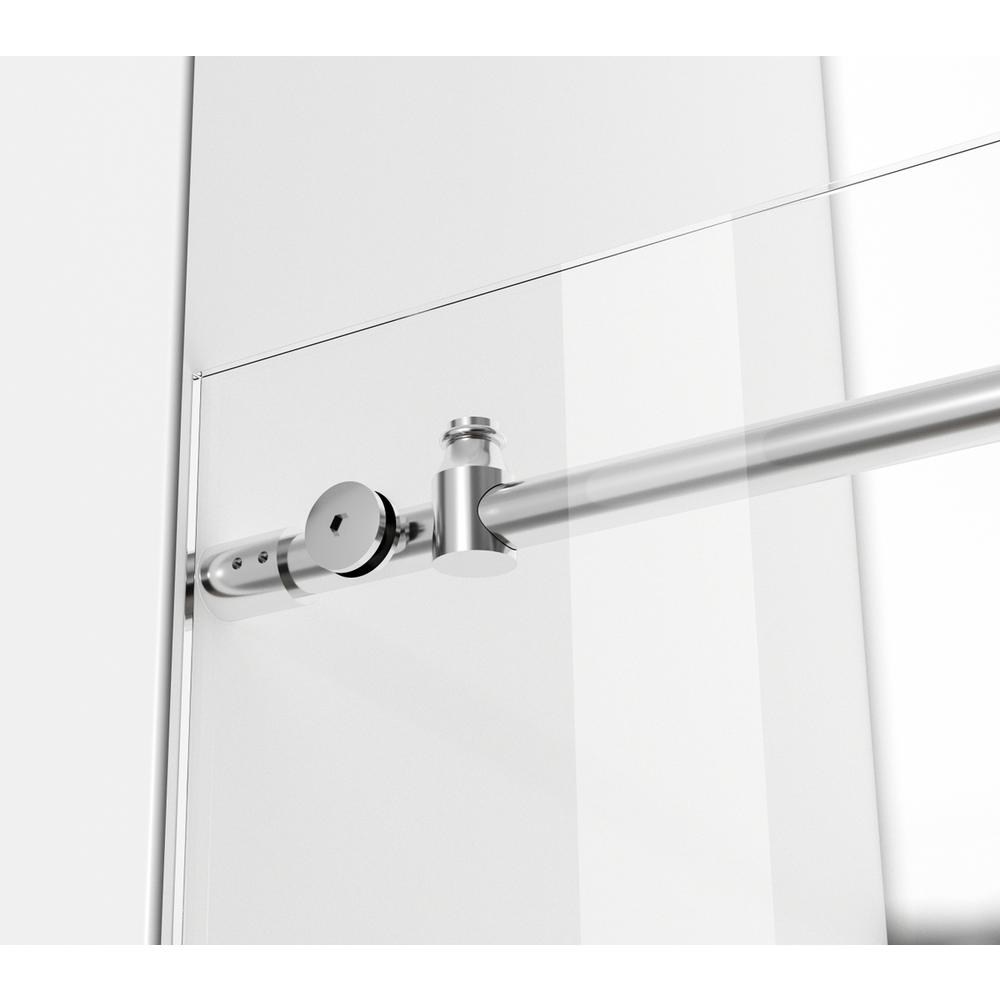 Frameless shower door 48 x 76 Polished Chrome. Picture 7