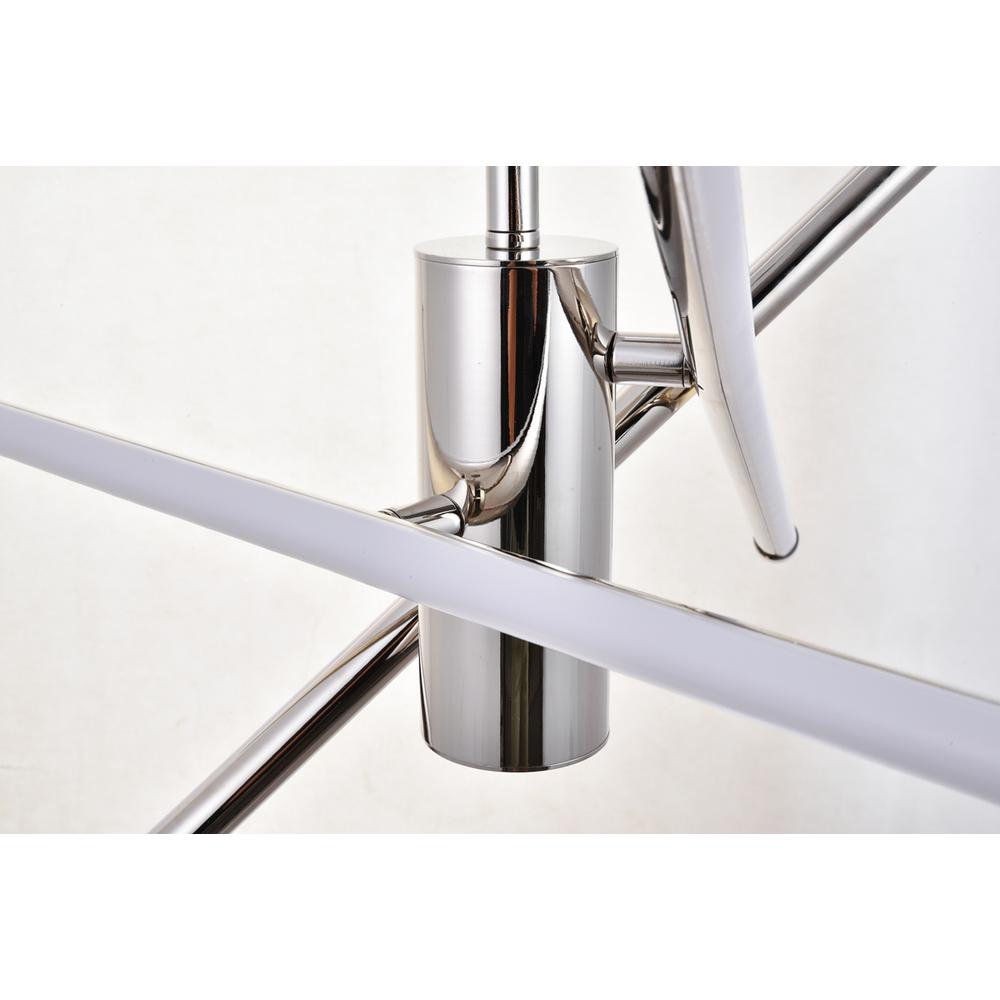Sonya 3 Light polished Nickel Pendant. Picture 3
