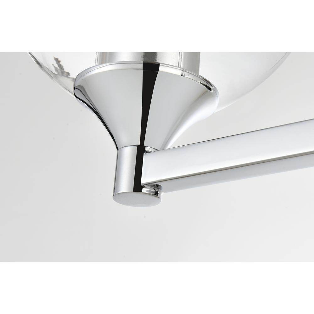 Foster 3 light Chrome and Clear Bath Sconce. Picture 5