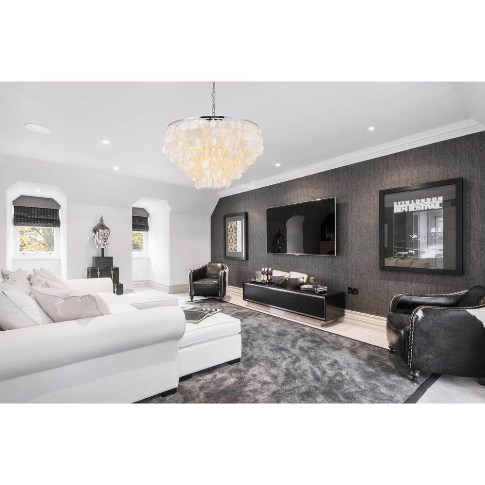 Selene 6 light Chrome Pendant. Picture 12