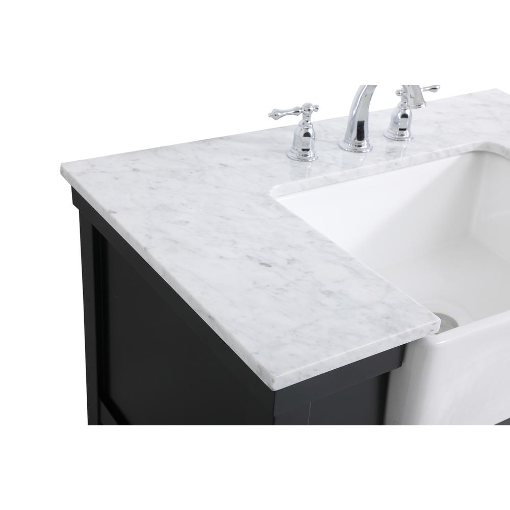 36 inch Single bathroom vanity in black. Picture 11