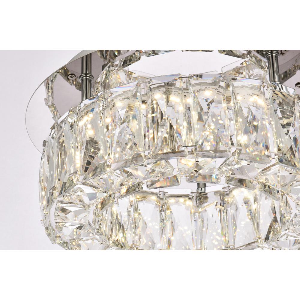 Monroe 12 inch LED Single flush mount in chrome. Picture 3
