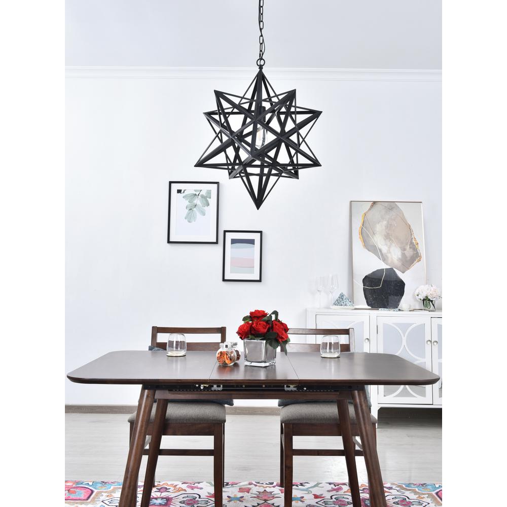 Nocturne 1 light black Pendant. Picture 13