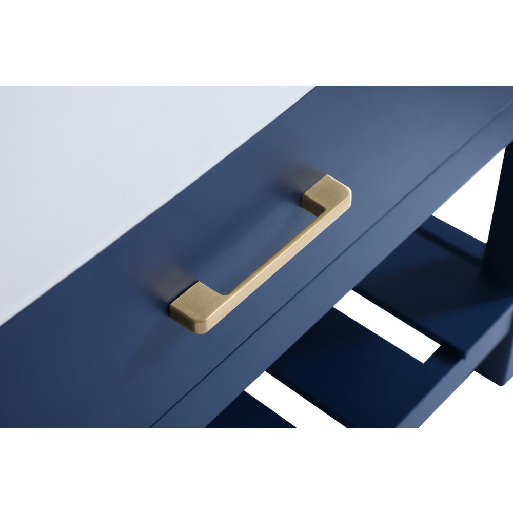 36 inch Single bathroom vanity in blue with backsplash. Picture 12