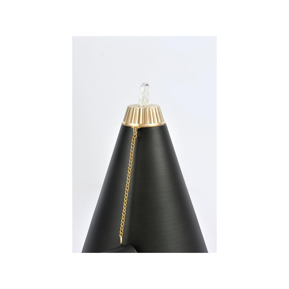 Outdoor 12V Cast Brass torch light 8 inch Wide x 24 inch High in Dark Bronze. Picture 5