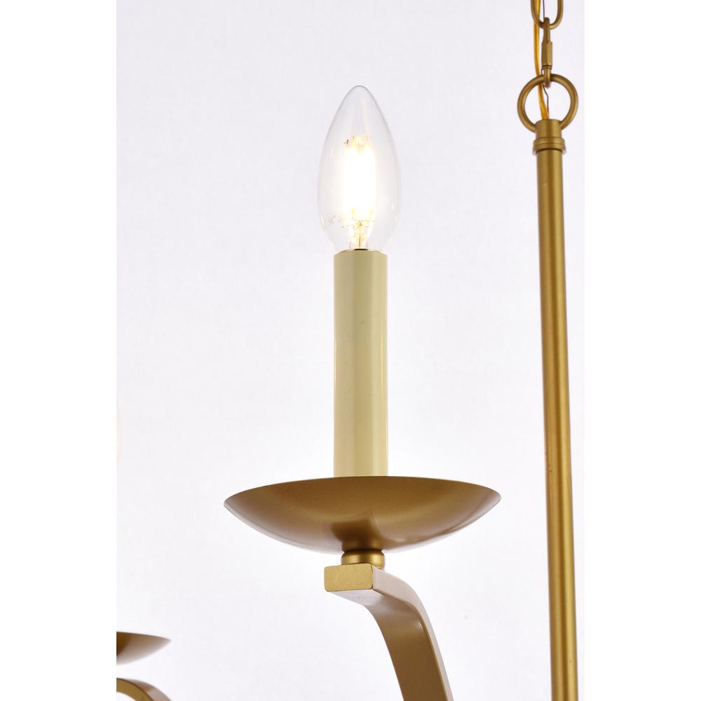 Trey 42 inch pendant in brass. Picture 4